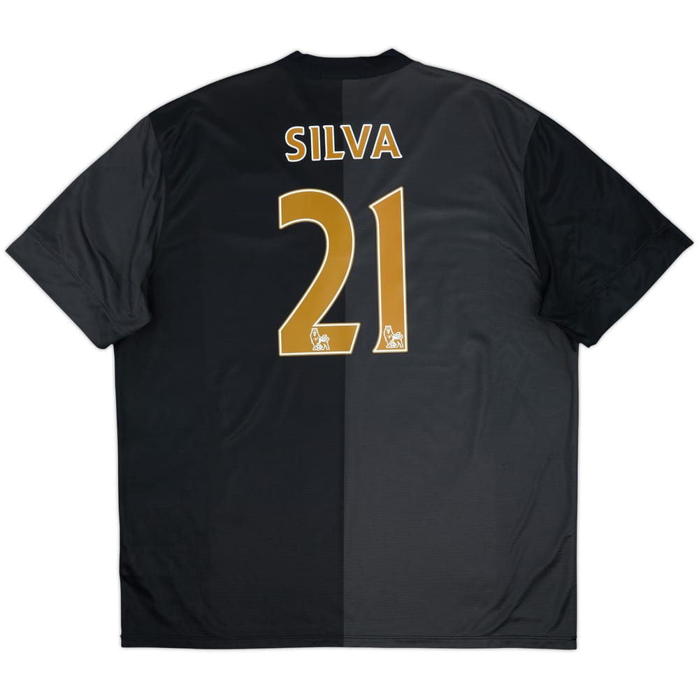2013-14 Manchester City Away Shirt Silva #21 - 6/10 - (XXL)