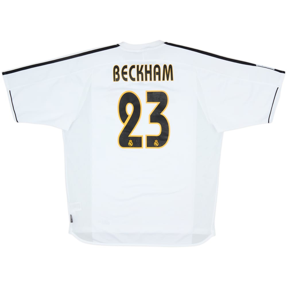 2003-04 Real Madrid Home Shirt Beckham #23 - 7/10 - (XL)