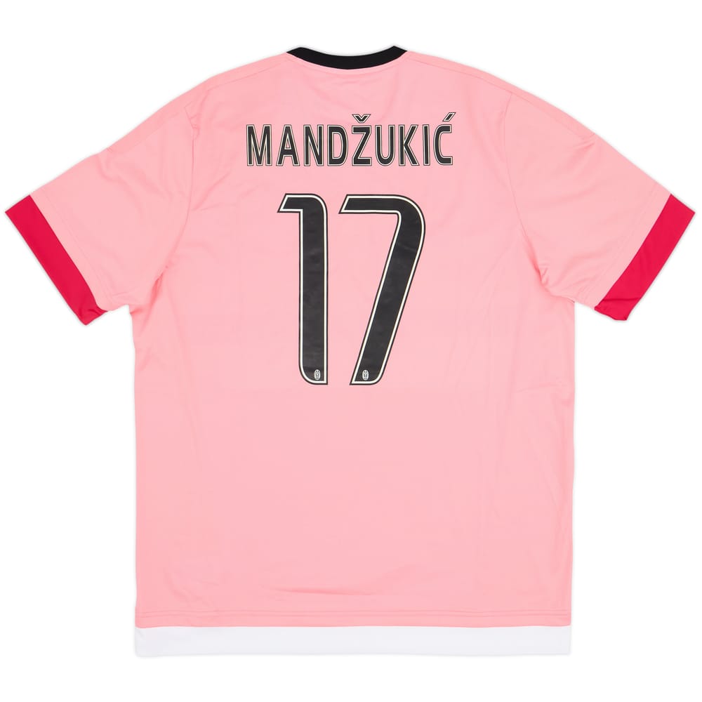 Camiseta de visitante de la Juventus 2015-16 Mandzukic #17 (XL)