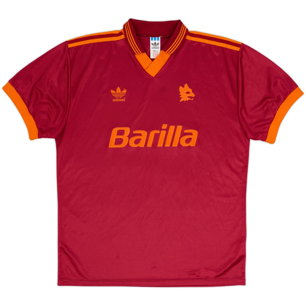 1992-94 Roma Home Shirt - 8/10 - (L)