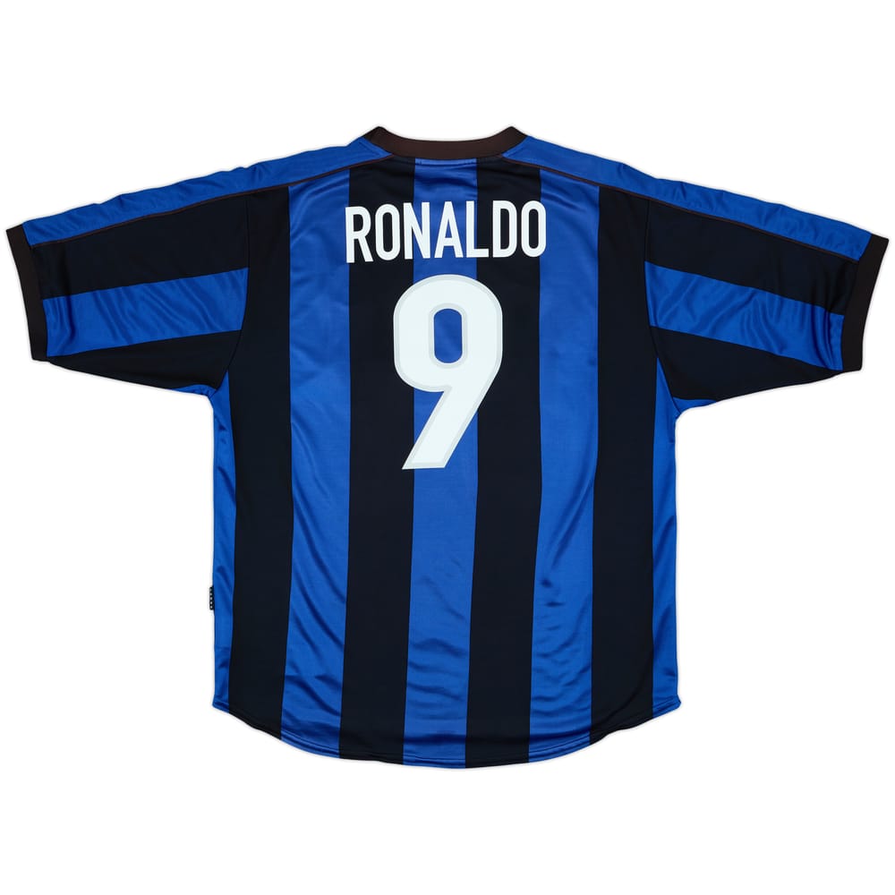 1999-00 Inter Milan Home Shirt Ronaldo #9 - 5/10 - (XL)