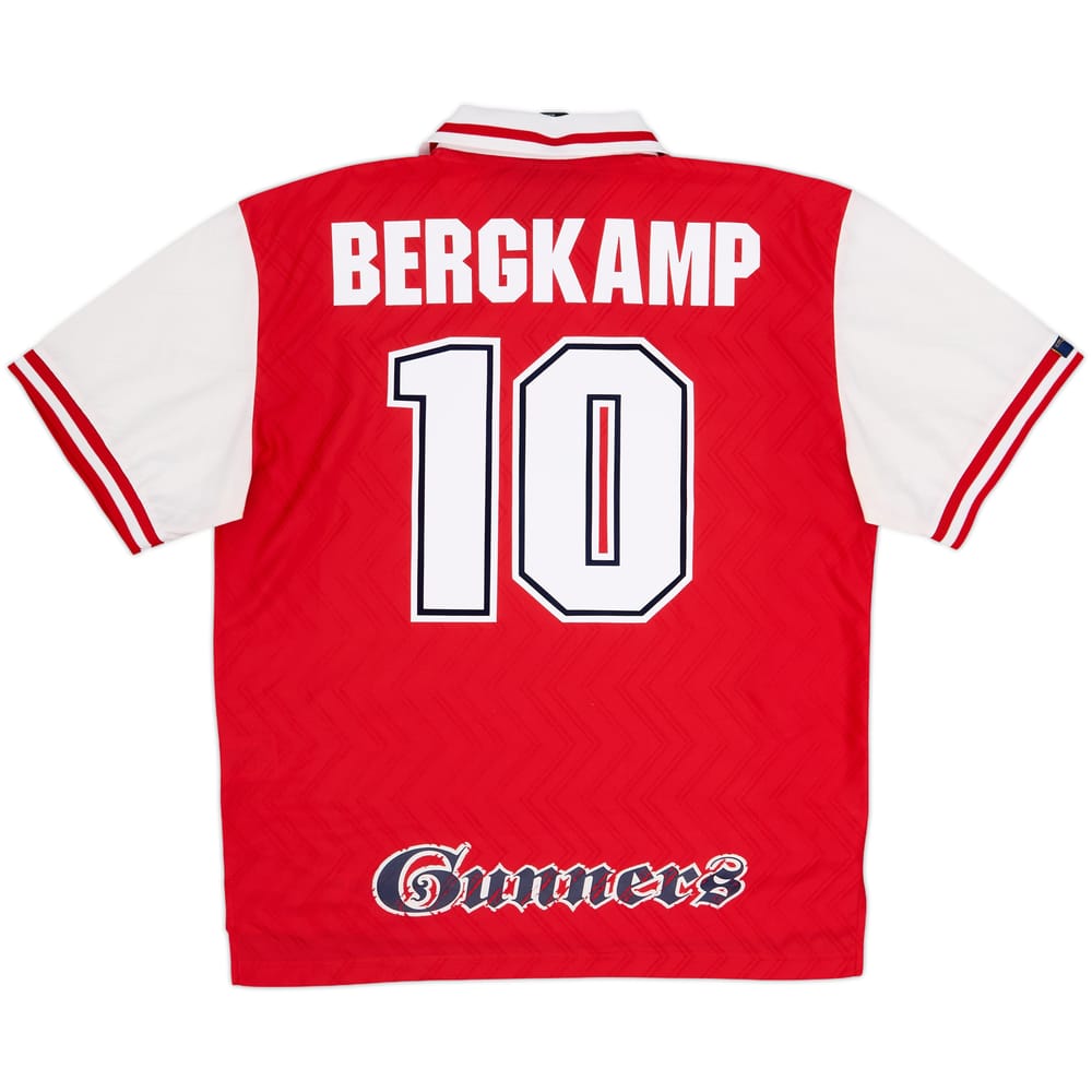 1996-98 Arsenal Home Shirt Bergkamp #10 - 8/10 - (XL)