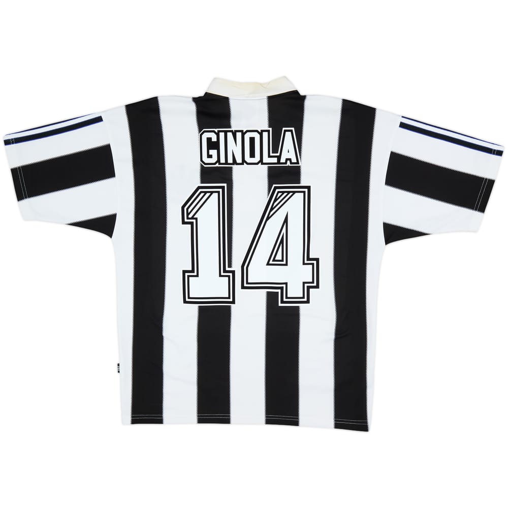 1995-97 Newcastle Home Shirt Ginola #14 - 8/10 - (M)
