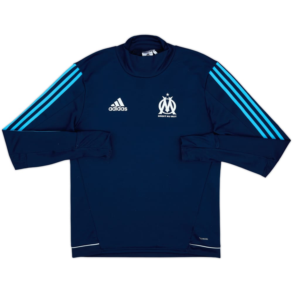 2017-18 Olympique Marseille adidas Sweat Top - 8/10 - (S)