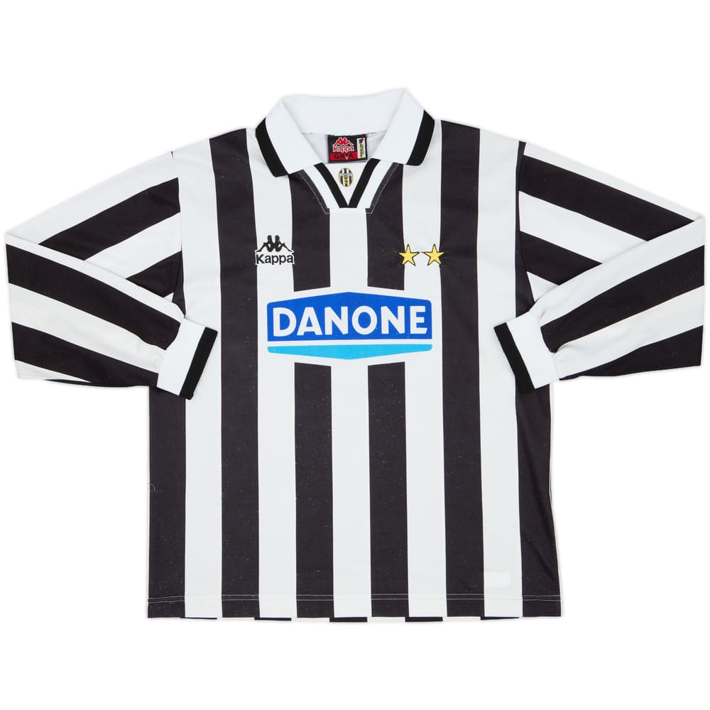 1994-95 Juventus Home L/S Shirt - 8/10 - (S)