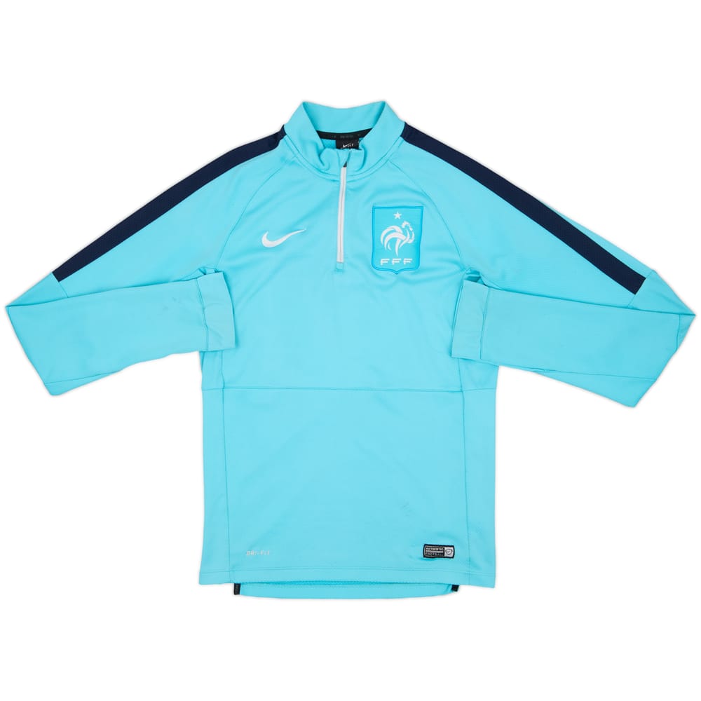 2015-16 France Nike 1/4 Zip Drill Top - 6/10 - (S)