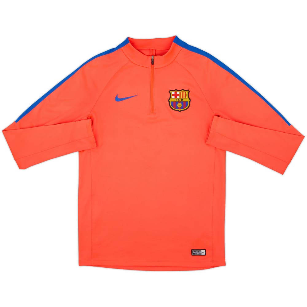 2016-17 Barcelona Nike 1/4 Zip Training Top - 8/10 - (S)