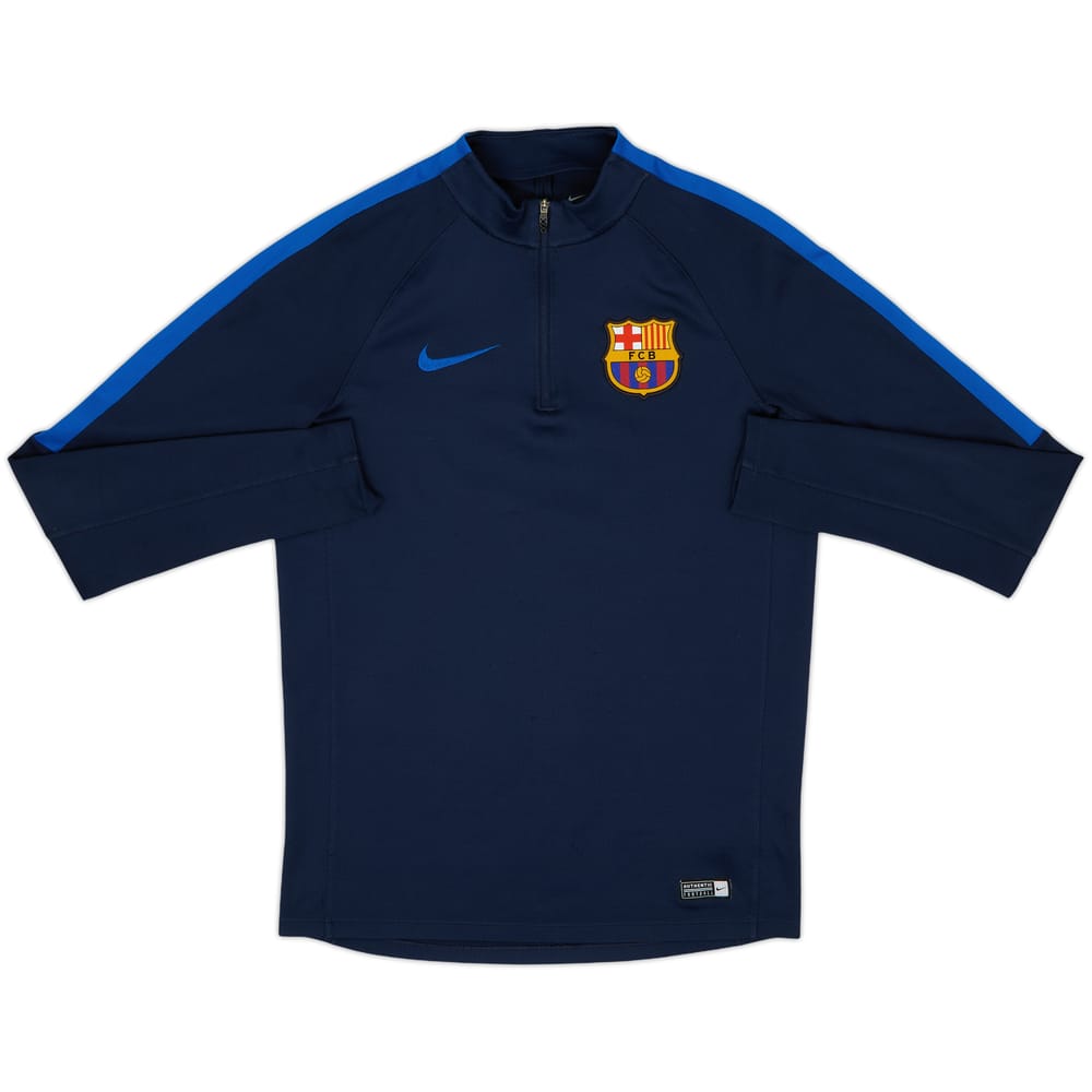 2016-17 Barcelona Nike 1/4 Zip Drill Top - 8/10 - (S)