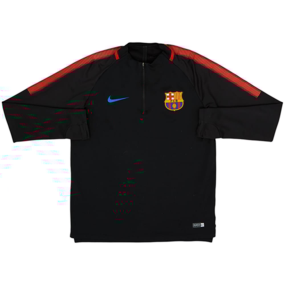 2017-18 Barcelona Nike 1/4 Zip Training Top - 8/10 - (M)