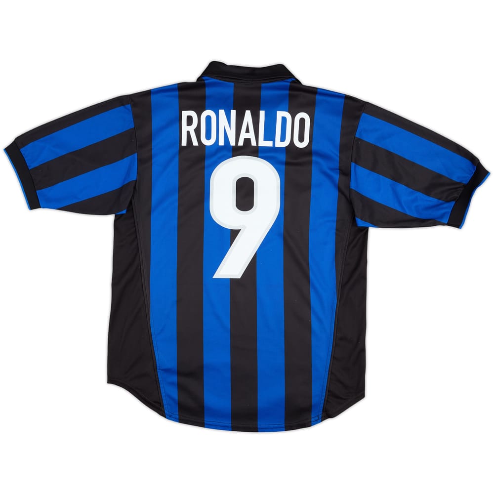 1998-99 Inter Milan Home Shirt Ronaldo #9 - 8/10 - (S)