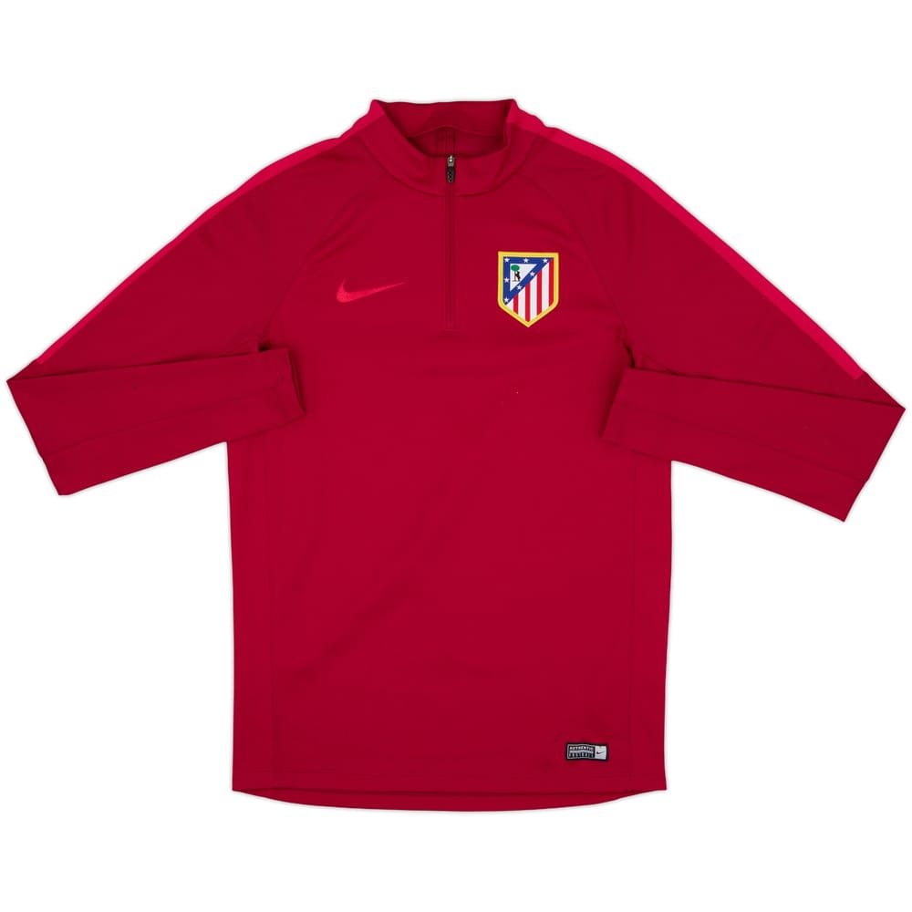 2016-17 Atletico Madrid Nike 1/4 Zip Training Top - 8/10 - (S)
