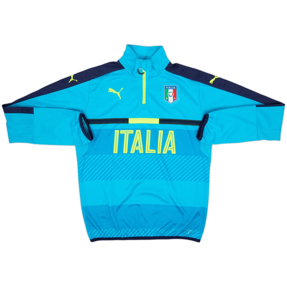 2016-17 Italy Puma 1/4 Zip Training Top - 8/10 - (M)