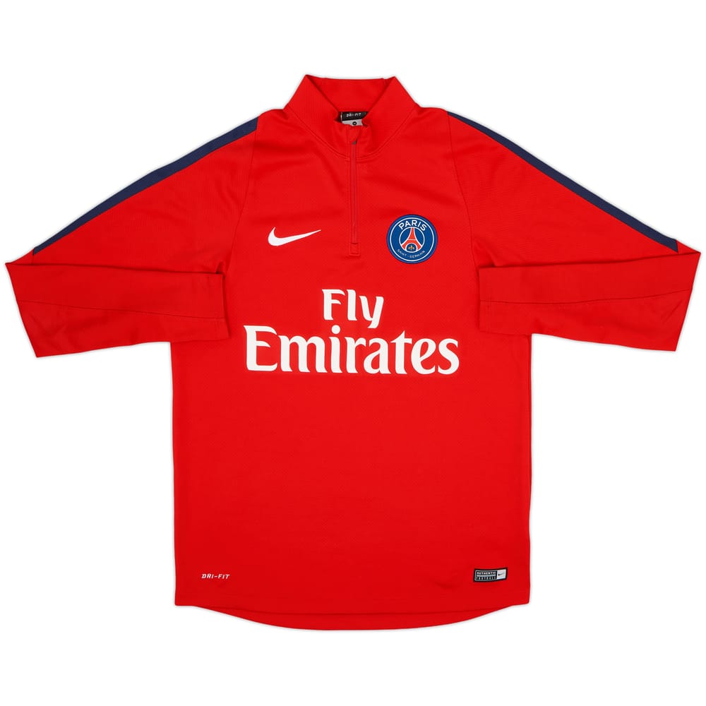 2016-17 Paris Saint-Germain Nike 1/4 Zip Drill Top - 8/10 - (M)