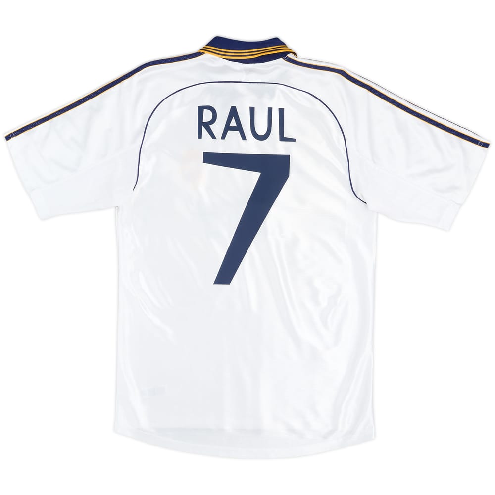 1998-00 Real Madrid Home Shirt Raul #7 - 7/10 - (S)
