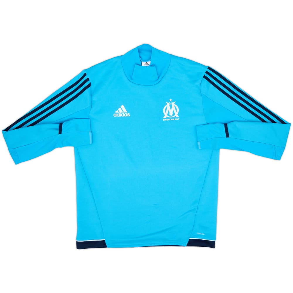 2017-18 Olympique Marseille adidas Sweat Top - 8/10 - (M)