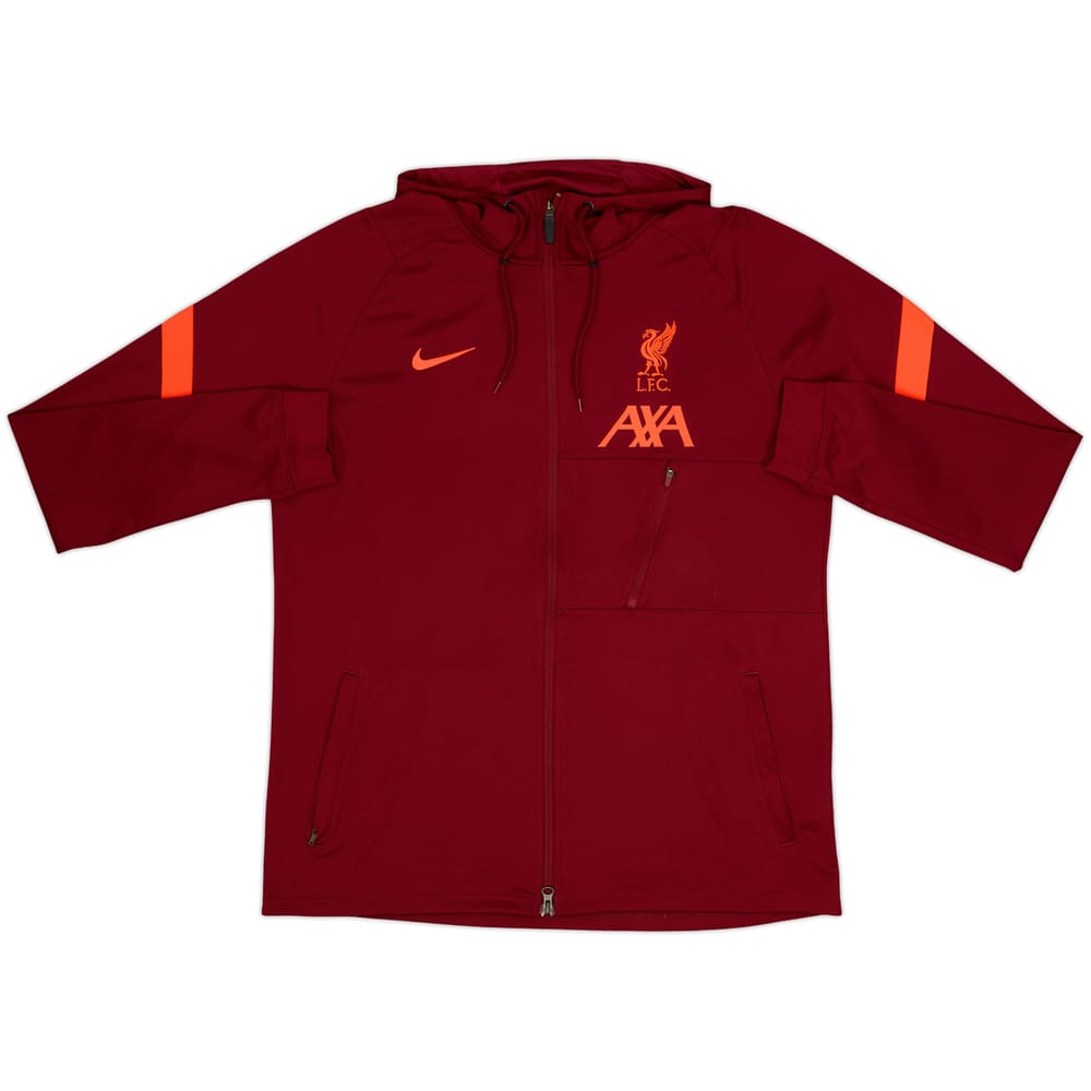 2021-22 Liverpool Nike Hooded Track Jacket - 8/10 - (L)