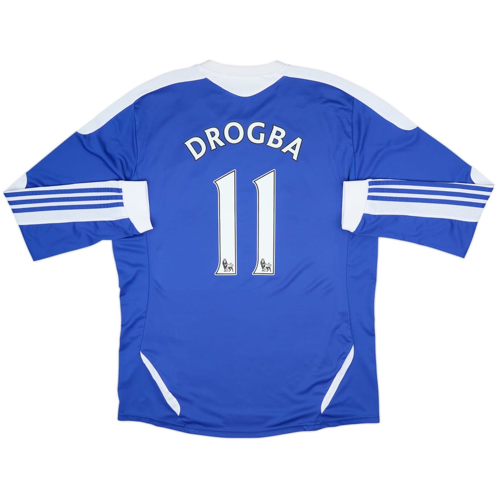 2011-12 Chelsea Home L/S Shirt Drogba #11 - 6/10 - (XL)