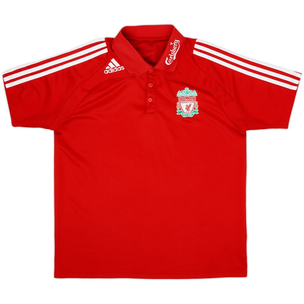 2008-09 Liverpool adidas Polo Shirt - 8/10 - (L)