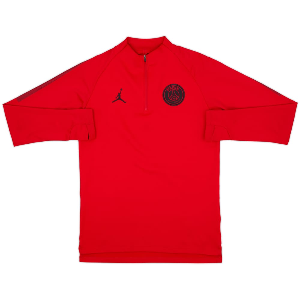 2018-19 Paris Saint-Germain Jordan 1/4 Zip Training Top - 8/10 - (S)