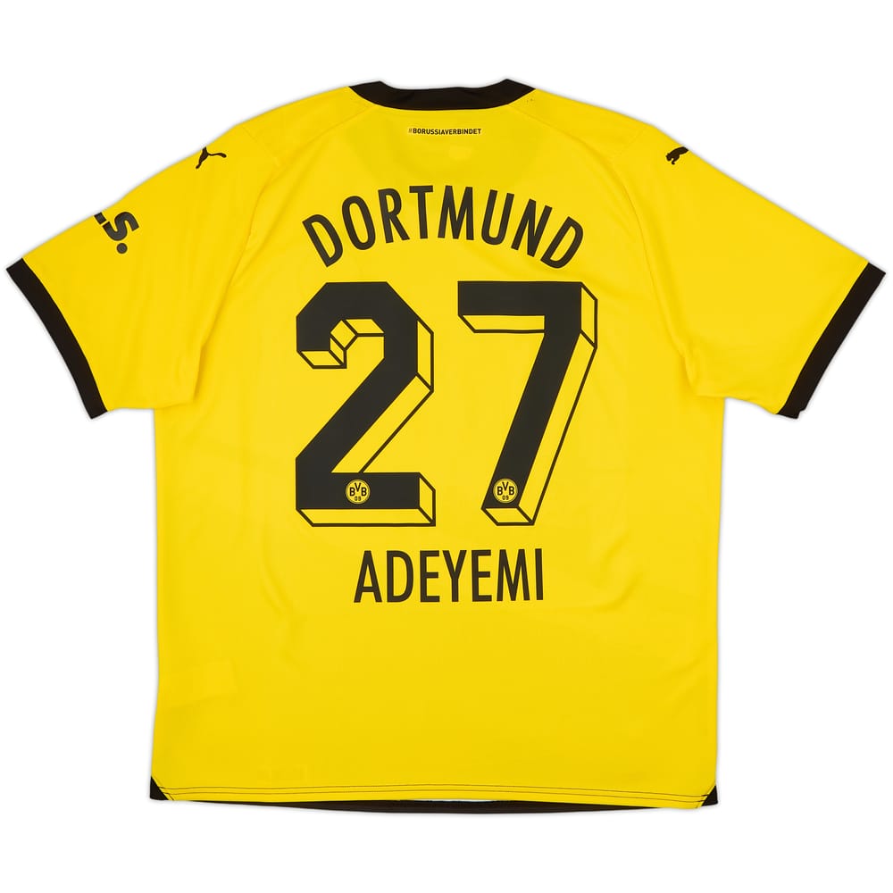 2023-24 Borussia Dortmund Home Shirt Adeyemi #27 - 9/10 - (XL)