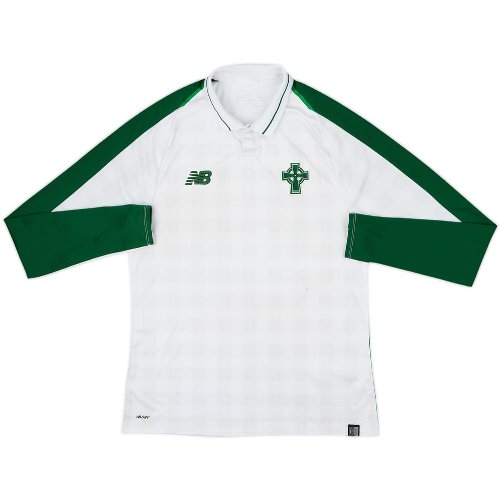 2018-19 Celtic Away L/S Shirt - 6/10 - (L)