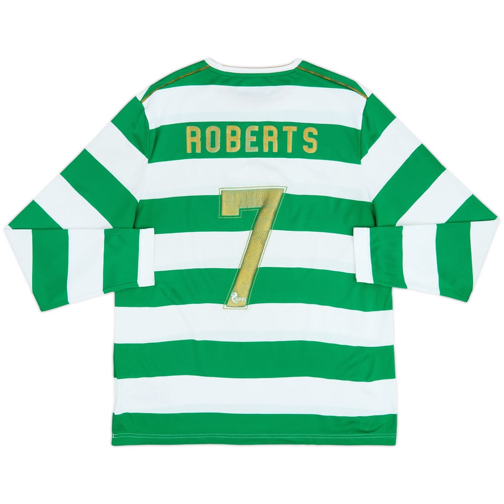 2017-18 Celtic 'Lisbon Lions 50th Anniversary' Home L/S Shirt Roberts #7 - 5/10 - (L)