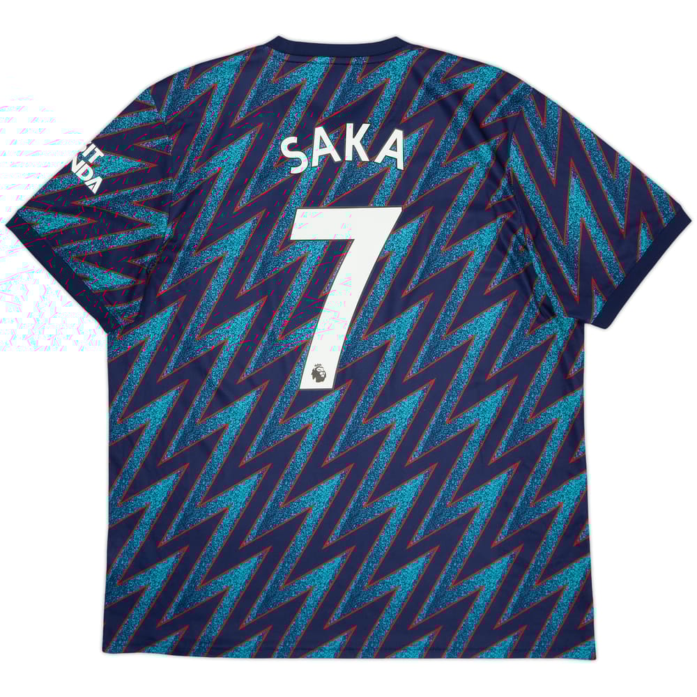 2021-22 Arsenal Third Shirt Saka #7 - 8/10 - (XL)