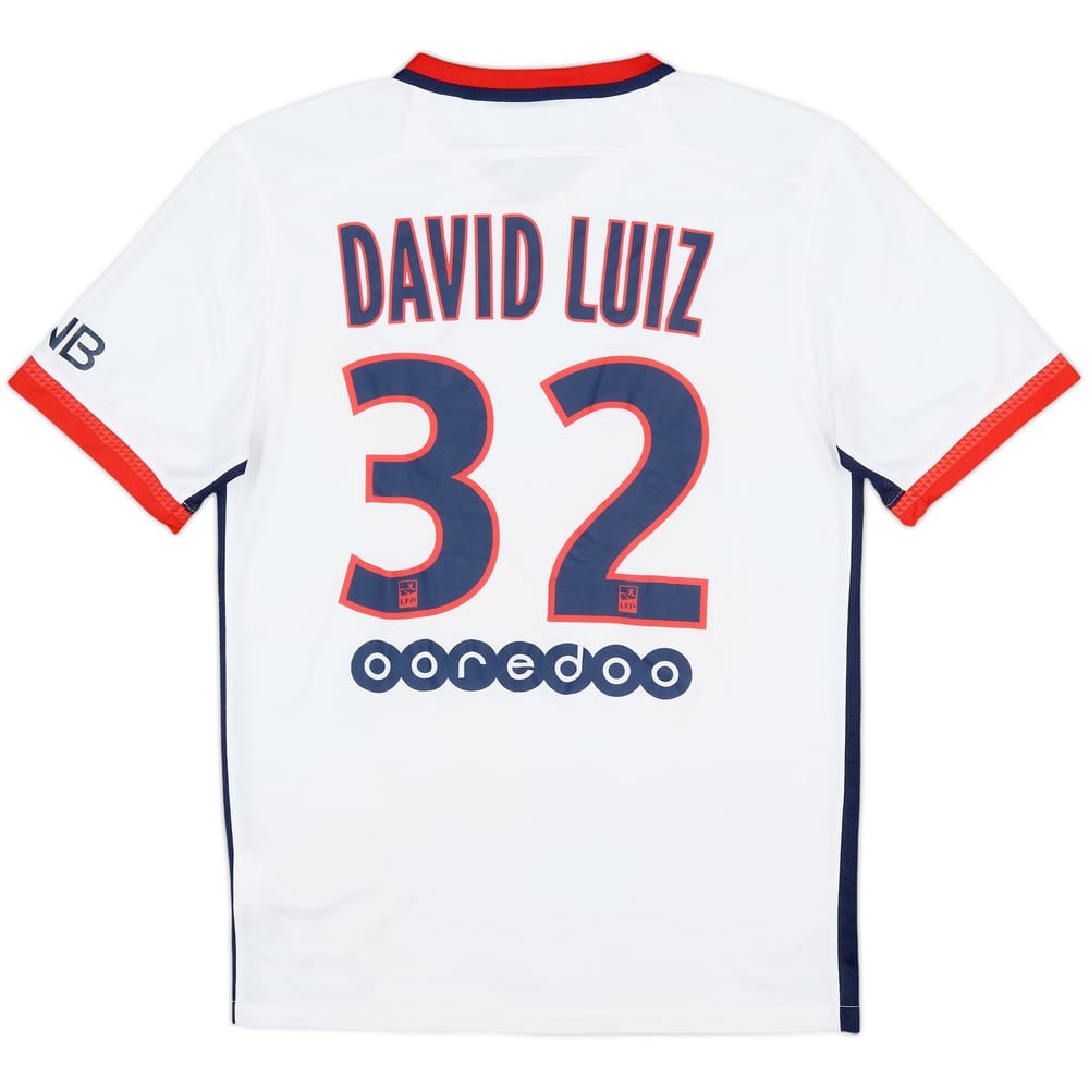2015-16 Paris Saint-Germain Away Shirt David Luiz #32 - 8/10 - (S)