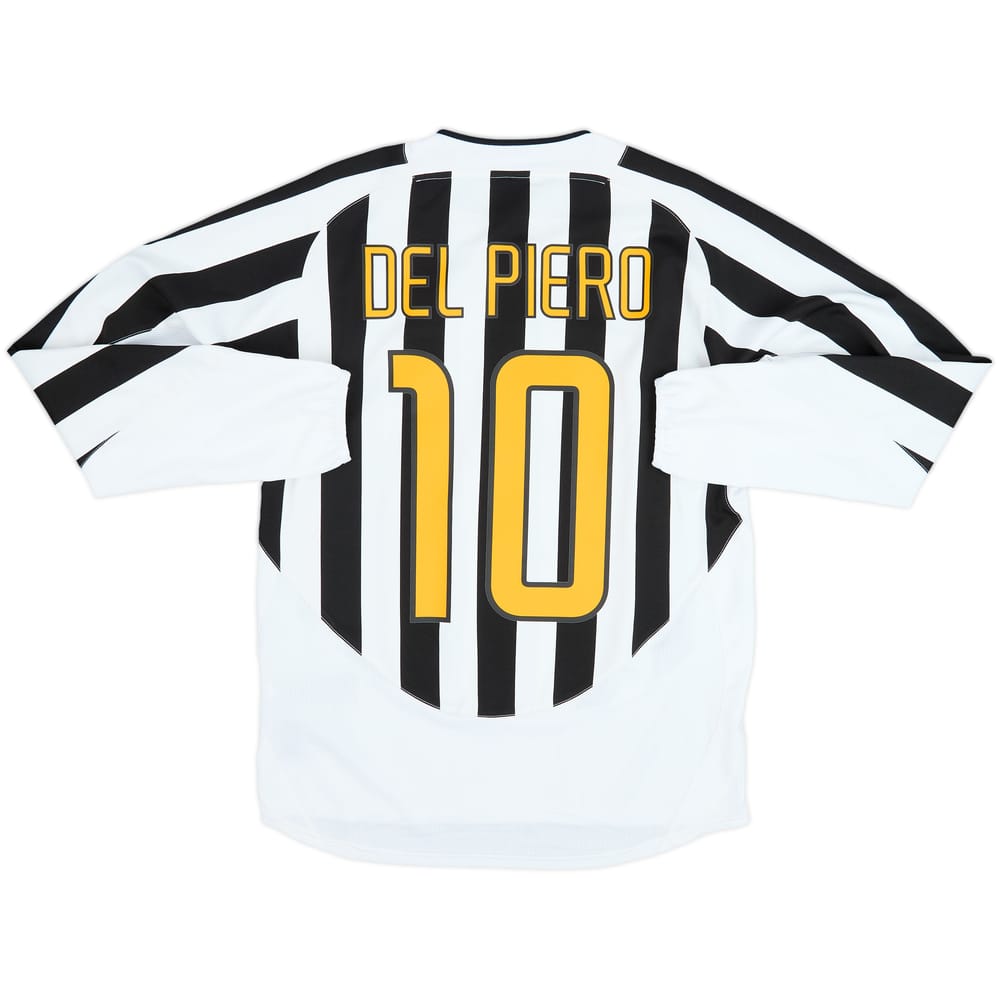2003-04 Juventus Home L/S Shirt Del Piero #10 - 8/10 - (M)