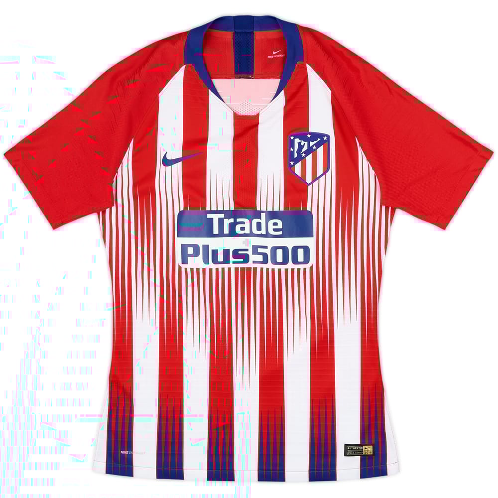 2018-19 Atletico Madrid Authentic Home Shirt - 10/10 - (M)