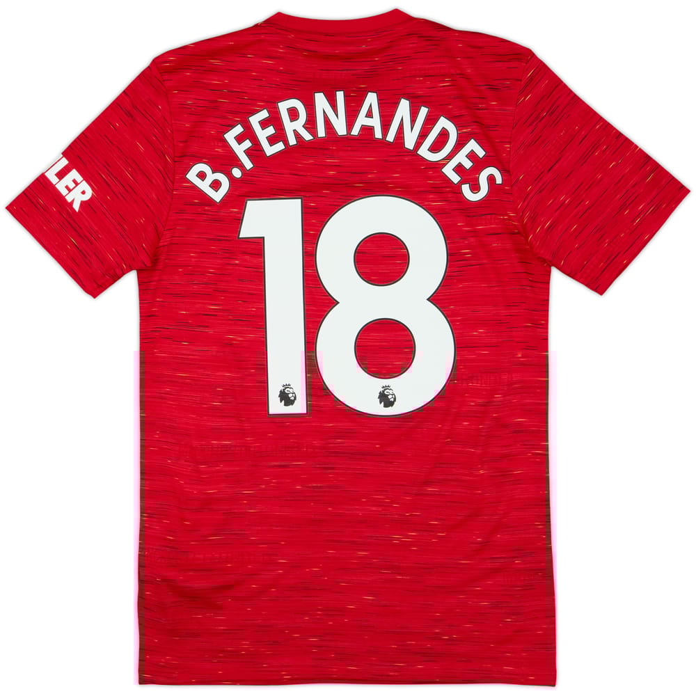 2020-21 Manchester United Home Shirt B.Fernandes #18 - 10/10 - (XS)