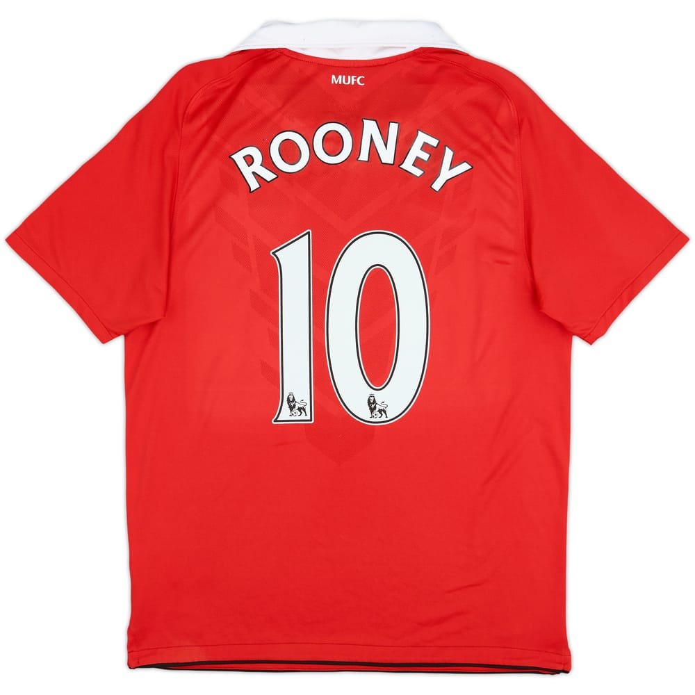 2010-11 Manchester United Home Shirt Rooney #10 - 6/10 - (M)