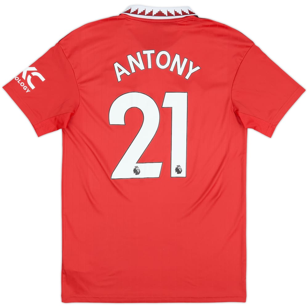 2022-23 Manchester United Home Shirt Antony #21 - 8/10 - (M)