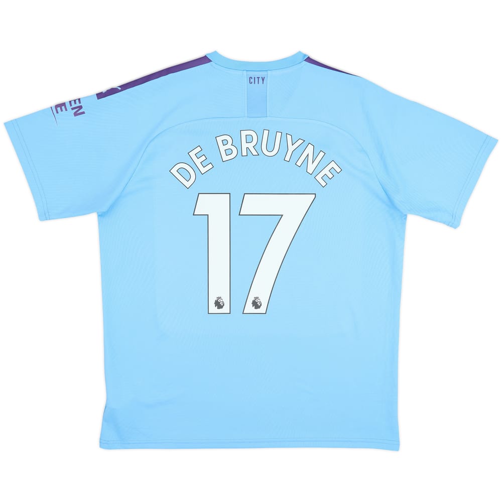Camiseta de local del Manchester City 2019-20 De Bruyne #17 - 9/10 - (XL)