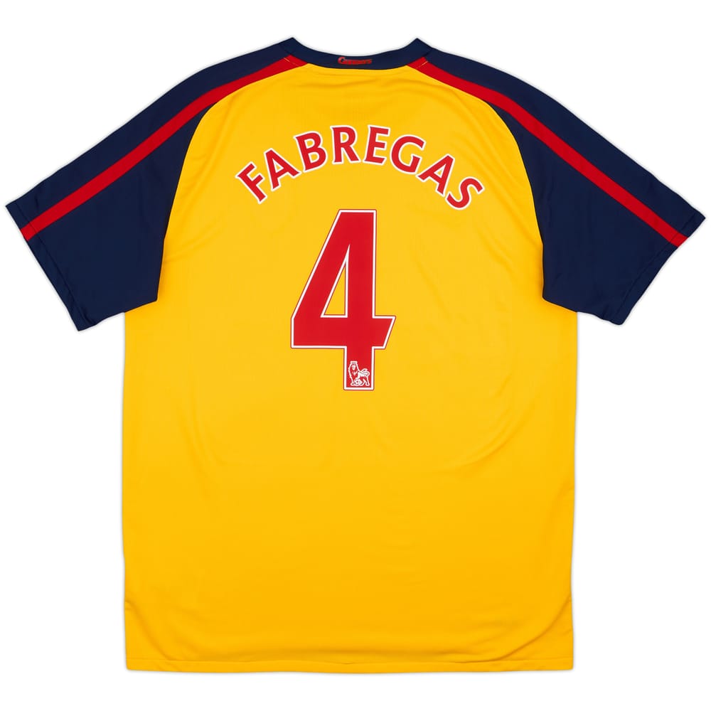2008-09 Arsenal Away Shirt Fabregas #4 - 7/10 - (L)