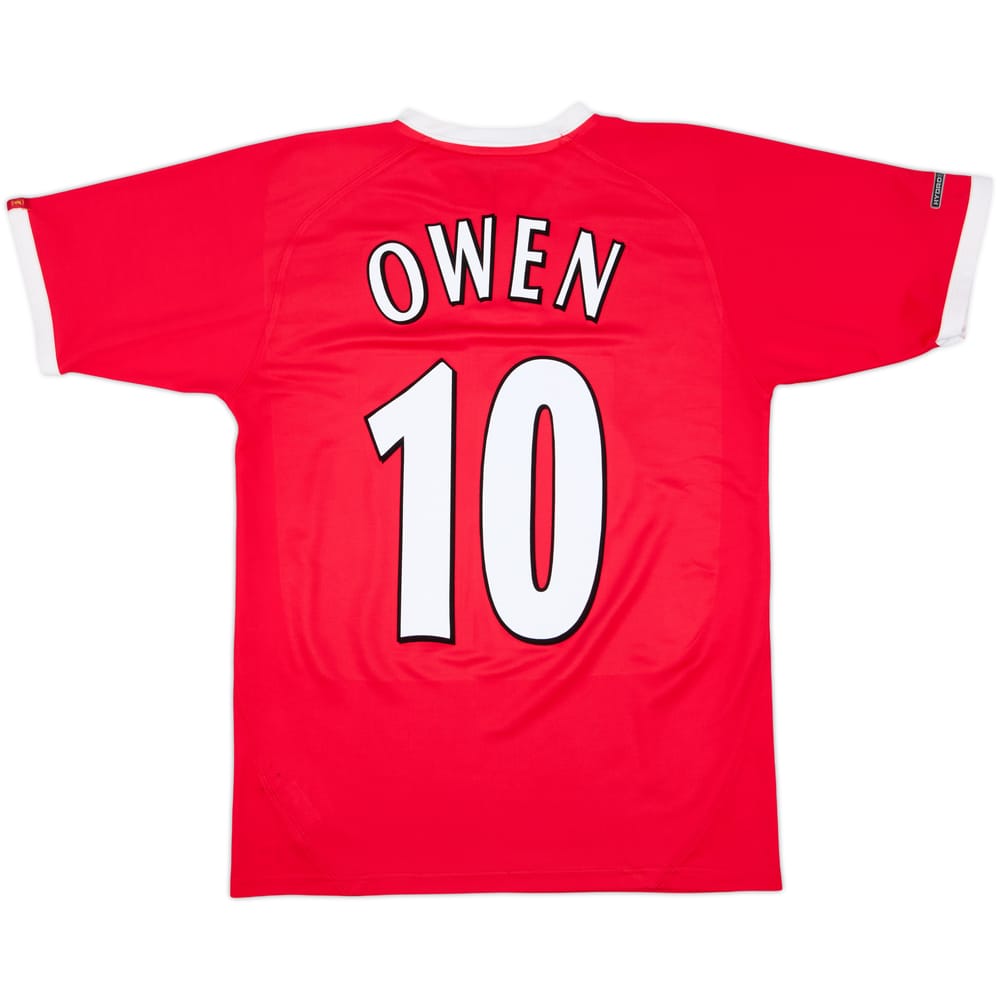 2001-03 Liverpool CL Shirt Owen #10 - 6/10 - (S)