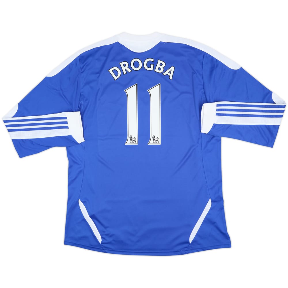 2011-12 Chelsea Home L/S Shirt Drogba #11 - 8/10 - (XL)
