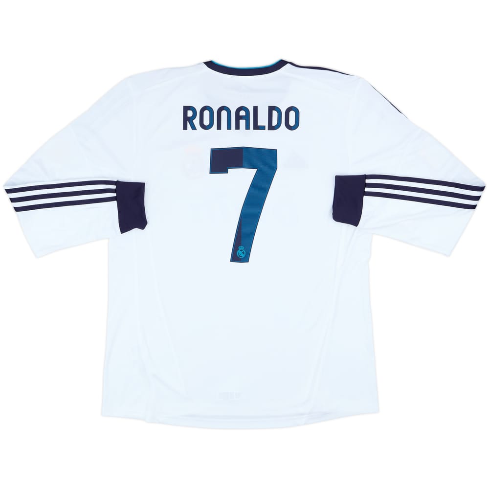 2012-13 Real Madrid Home L/S Shirt Ronaldo #7 - 8/10 - (XL)