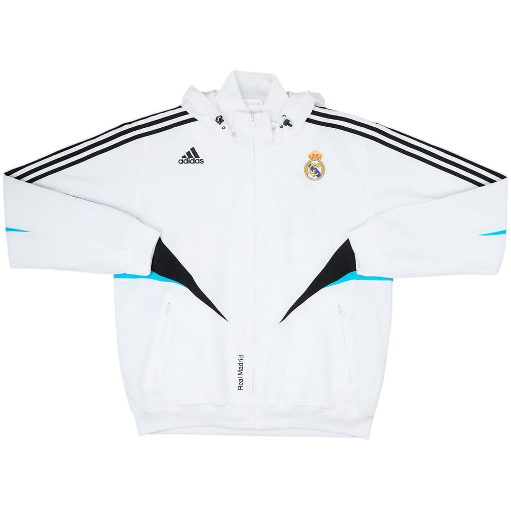 2008-09 Real Madrid adidas Hooded Track Jacket - 8/10 - (XL)