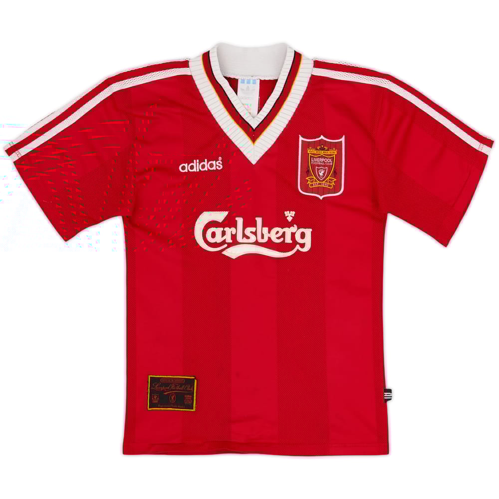1995-96 Liverpool Home Shirt - 6/10 - (L.Boys)