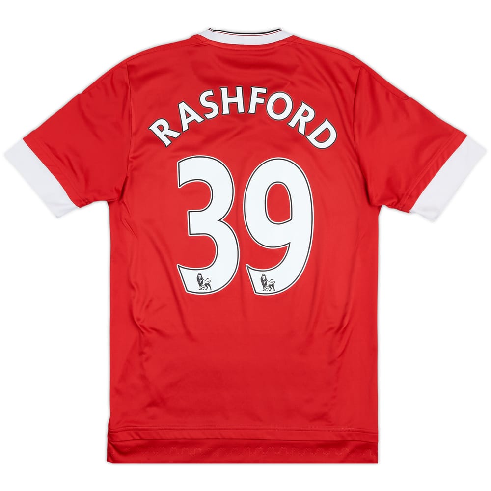 2015-16 Manchester United Home Shirt Rashford #39 - 6/10 - (S)