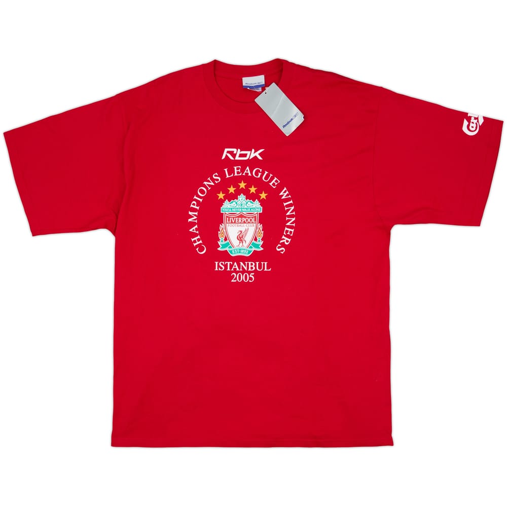 2005-06 Liverpool 'Champions League Winners' Cotton Tee (XXL)