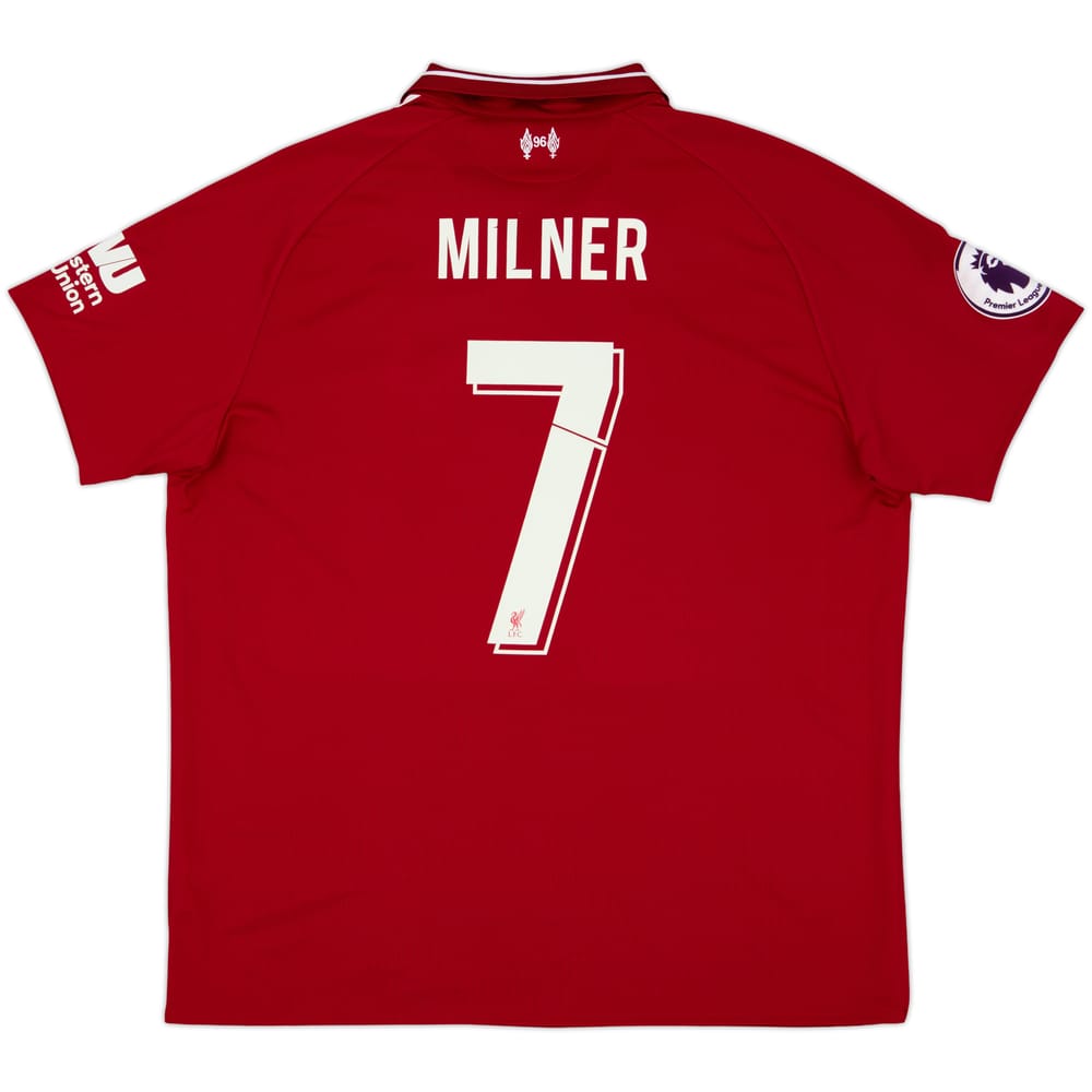 2018-19 Liverpool Home Shirt Milner #7 - 6/10 - (XL)