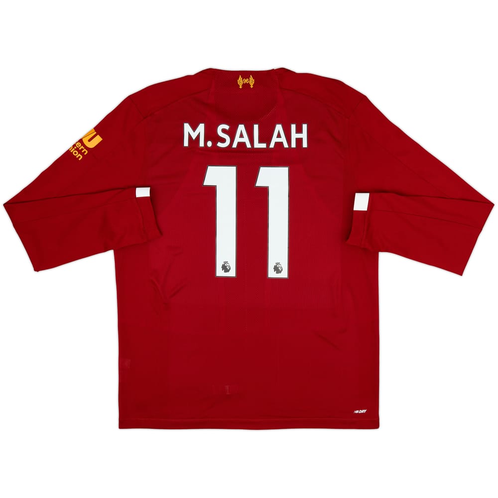 2019-20 Liverpool Home L/S Shirt M.Salah #11 - 9/10 - (L)