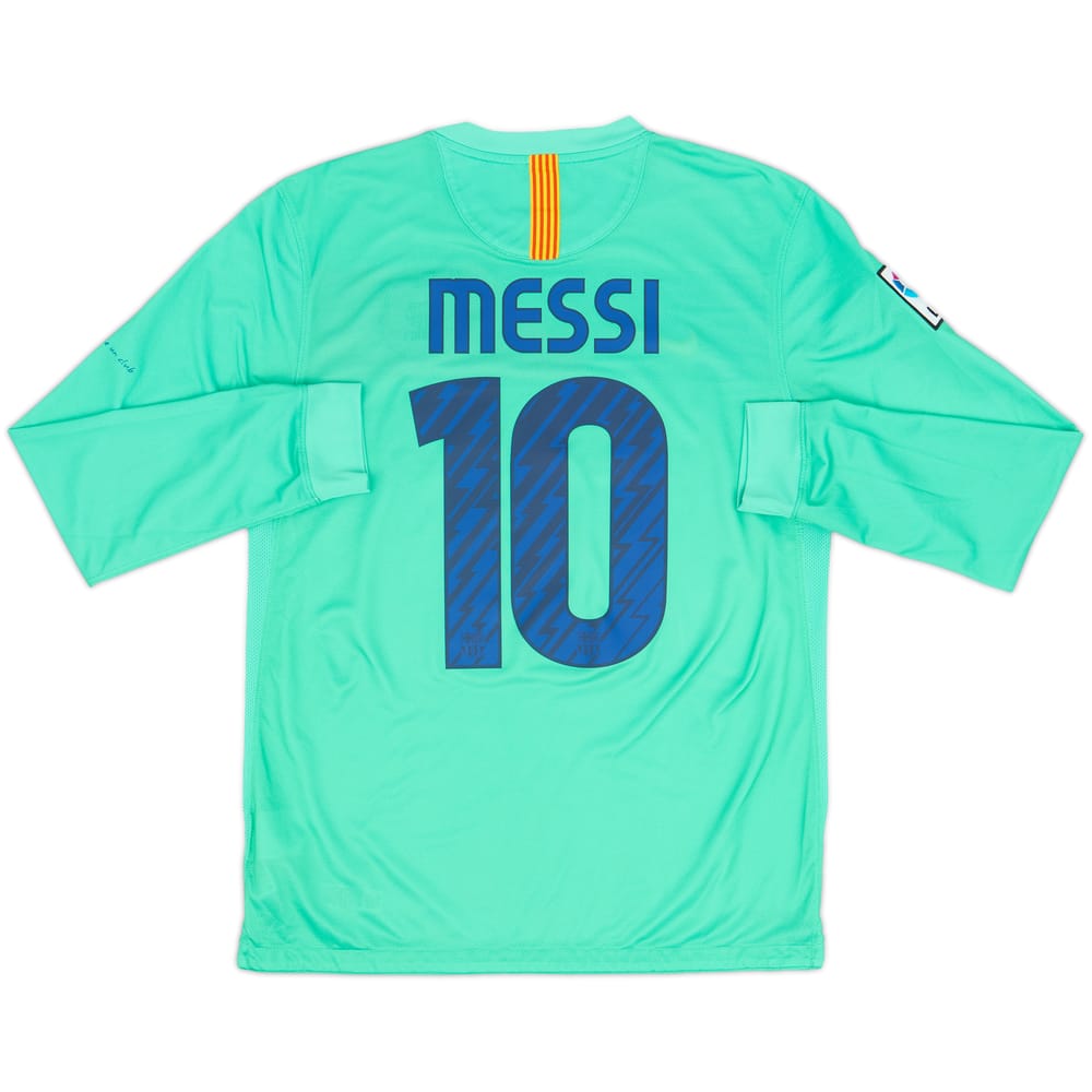 2010-11 Barcelona Away L/S Shirt Messi #10 - 8/10 - (M)