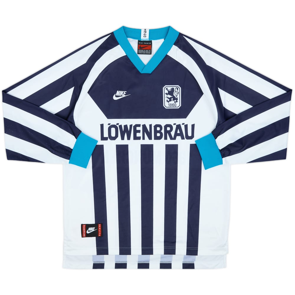 Camiseta de visitante de manga larga del 1860 Munich 1995-96 - 8/10 - (L)