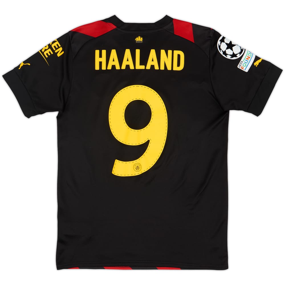 2022-23 Manchester City Away Shirt Haaland #9 - 7/10 - (S)
