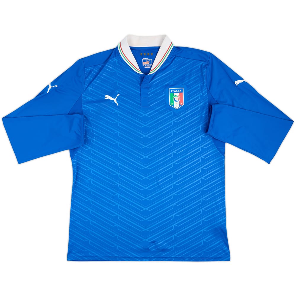 2012-13 Italy Player Issue Home L/S Shirt - 10/10 - (XXL)