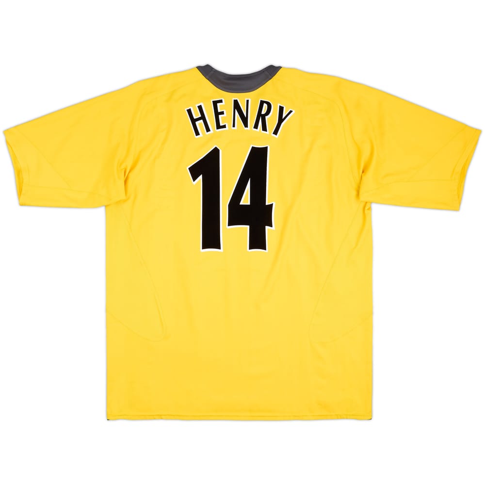 Camiseta de visitante del Arsenal 2005-06 Henry #14 - 6/10 - (XXL)