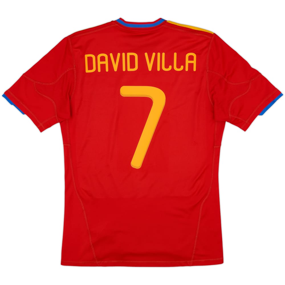 Camiseta de local de España 2009-10 David Villa #7 - 6/10 - (M)